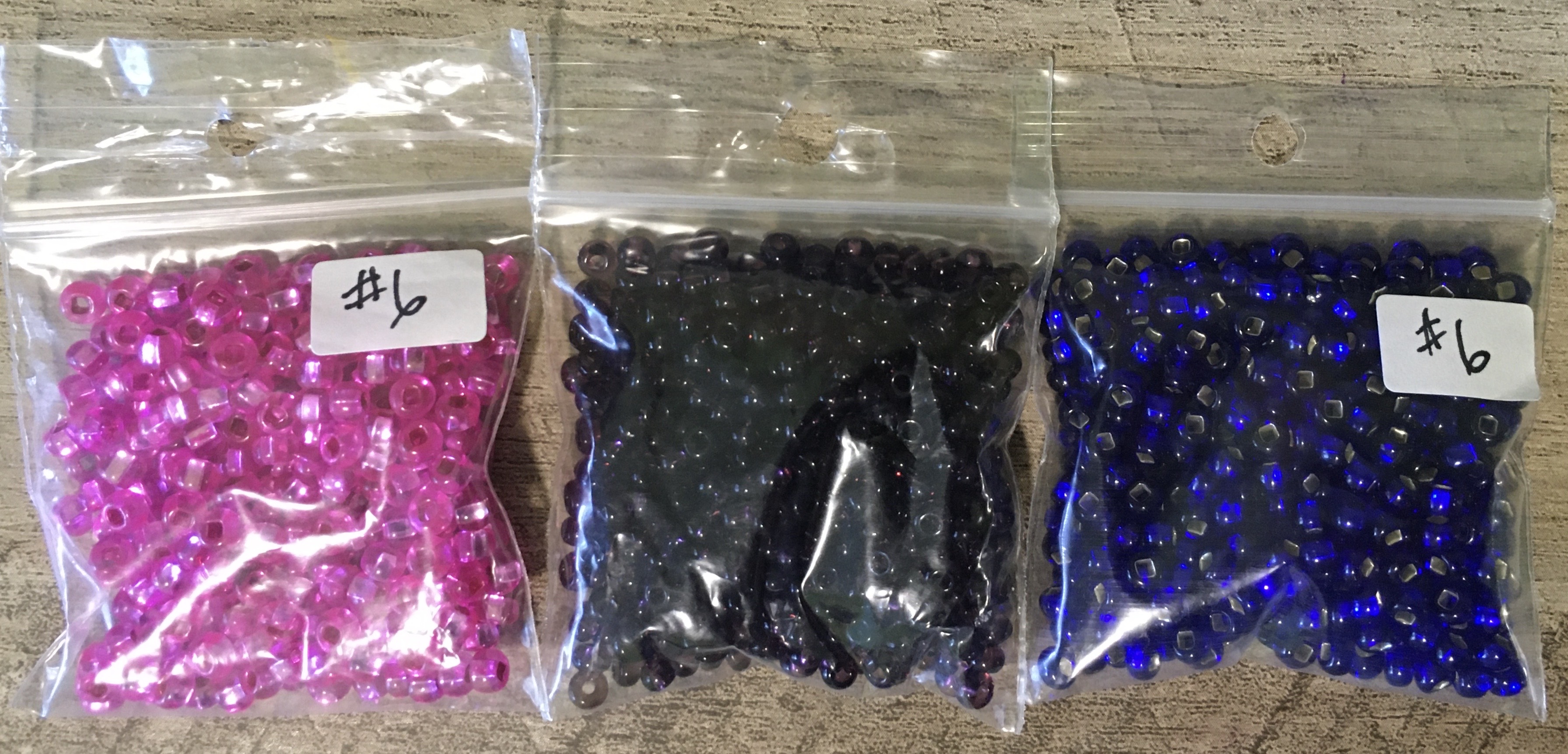 Bead packages and colours